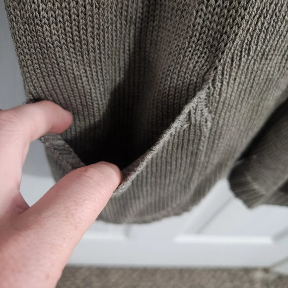 Vintage John Patrick for geoda design green open knit cardigan set beachy Large - Picture 6 of 16